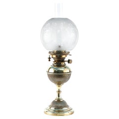 Antique Brass Oil Lamp
