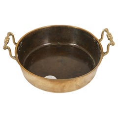 Antique Brass Pan, Victorian Double Handled Pan, Scotland 1880, H1075