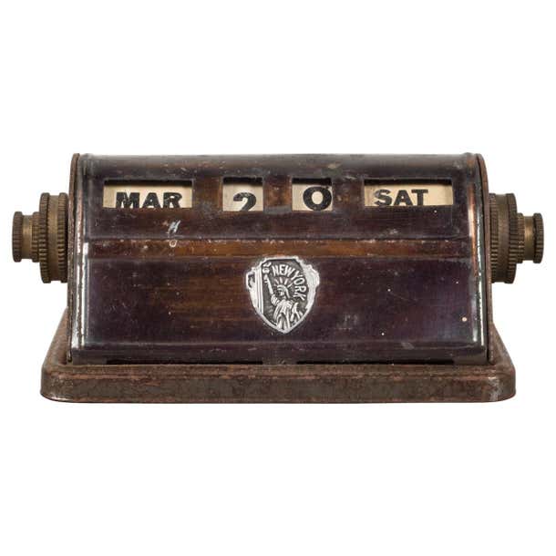 Antique Brass Park Sherman Perpetual Desk Calendar C 1920 At 1stDibs antique-brass-park-sherman-perpetual-desk-calendar-c-1920-at-1stdibs