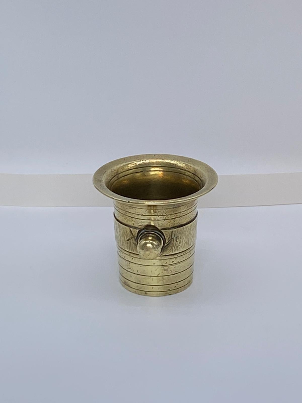 Antique Brass Pestle & Mortar C.1860 For Sale 3
