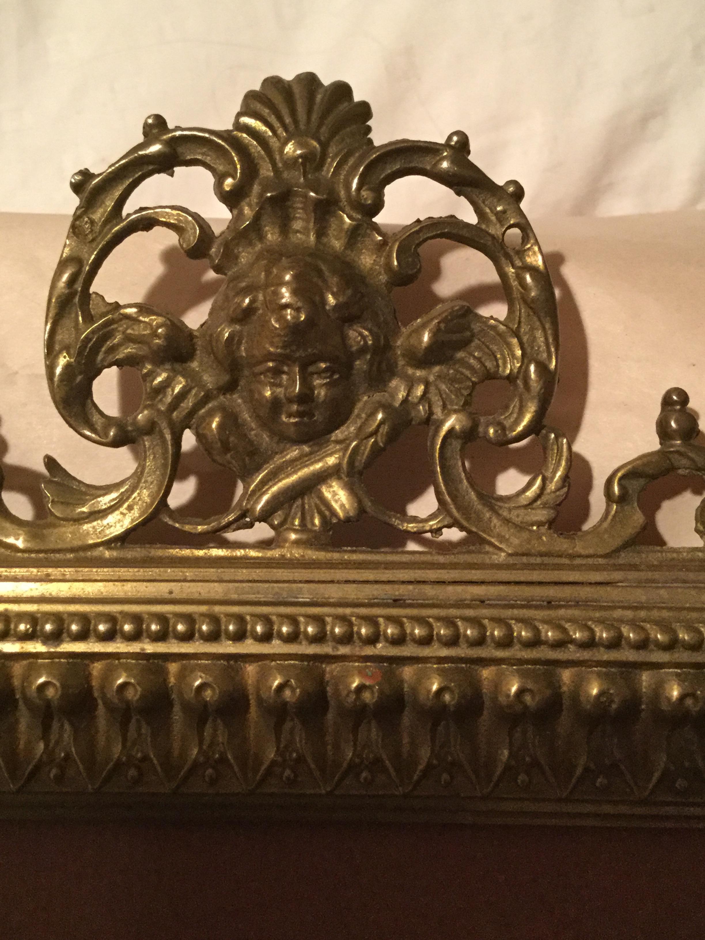 Unknown Antique Brass Picture Frame