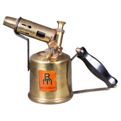 Antique Brass Plumber's Blowtorch c.1900, Made in England