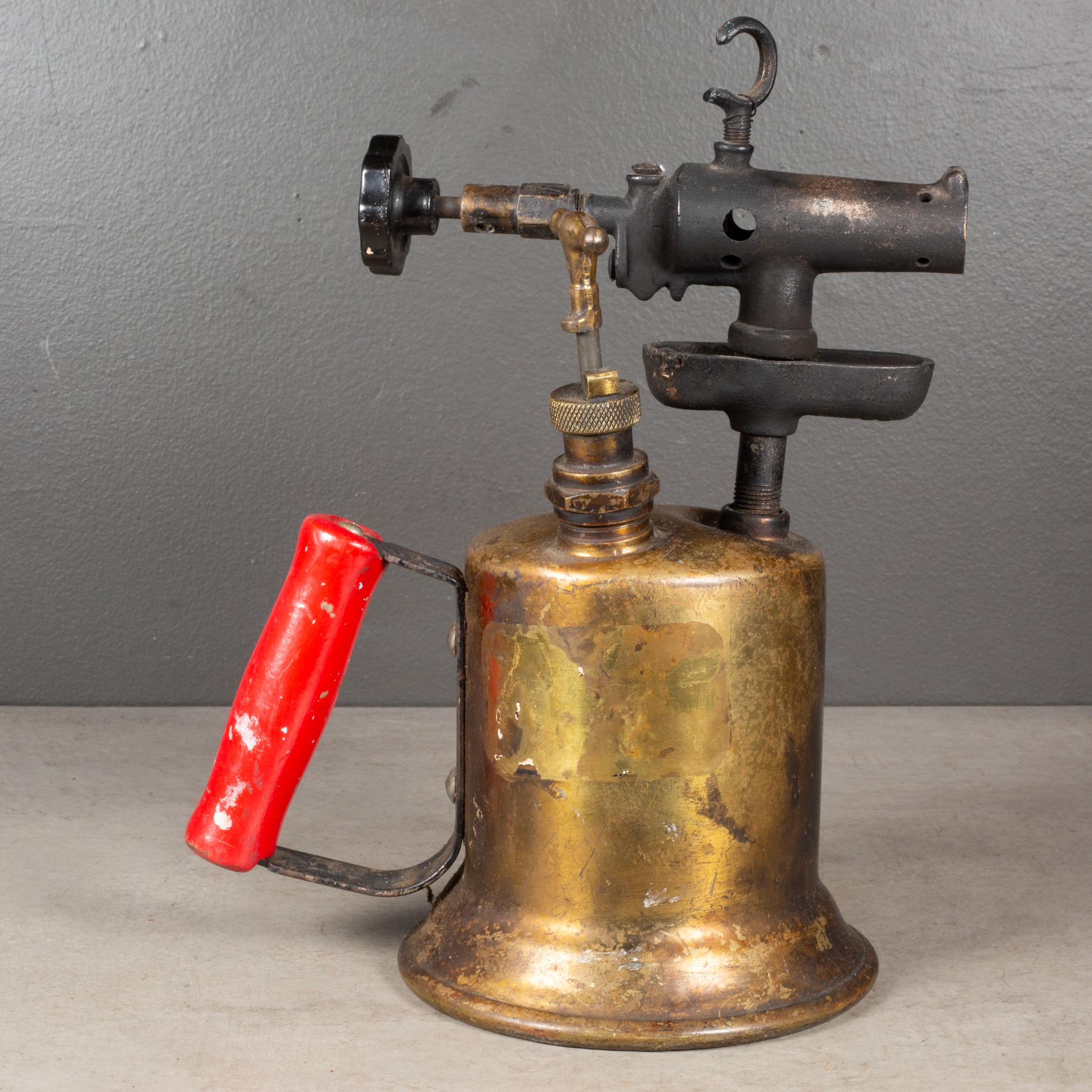 American Antique Brass Plumber's Blowtorch c.1920