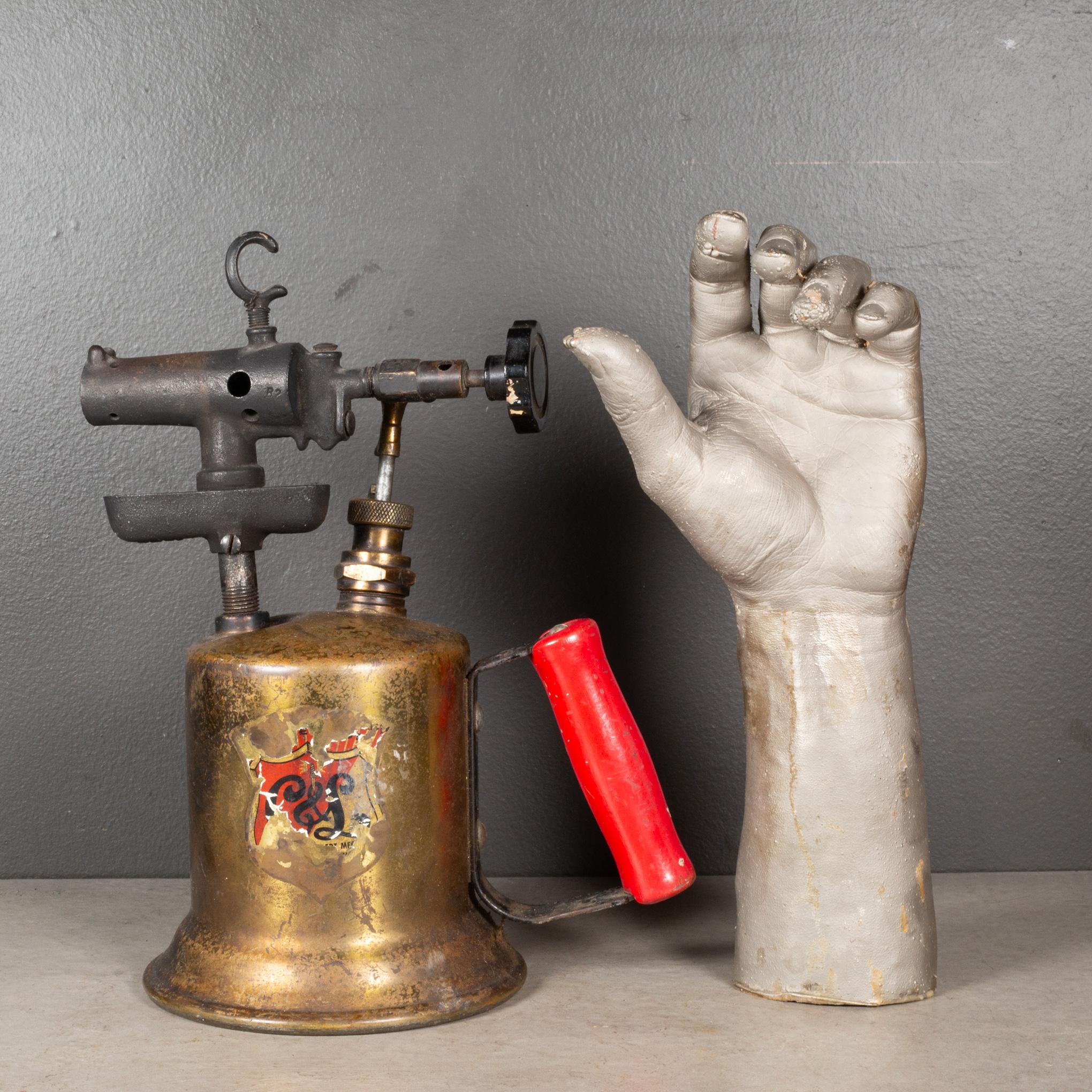 Metal Antique Brass Plumber's Blowtorch c.1920
