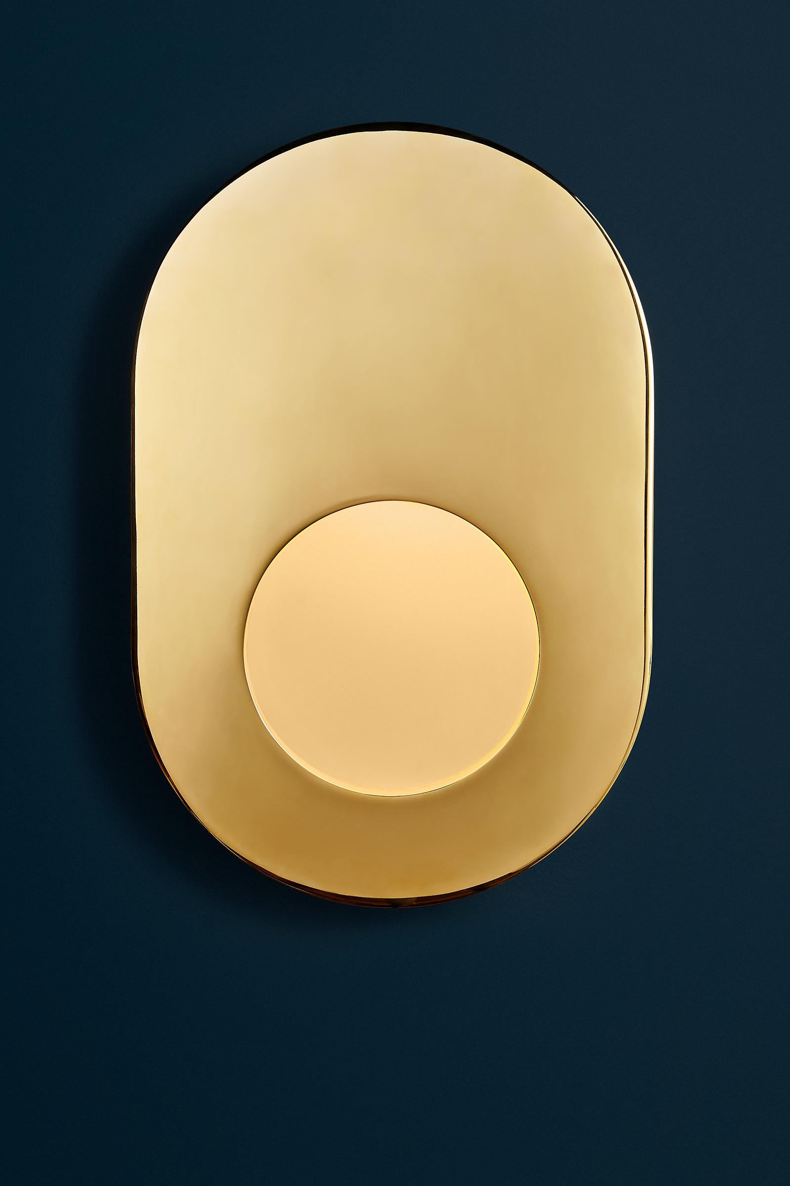 Antique Brass Portal Sconce Oval by Konekt Furniture 3