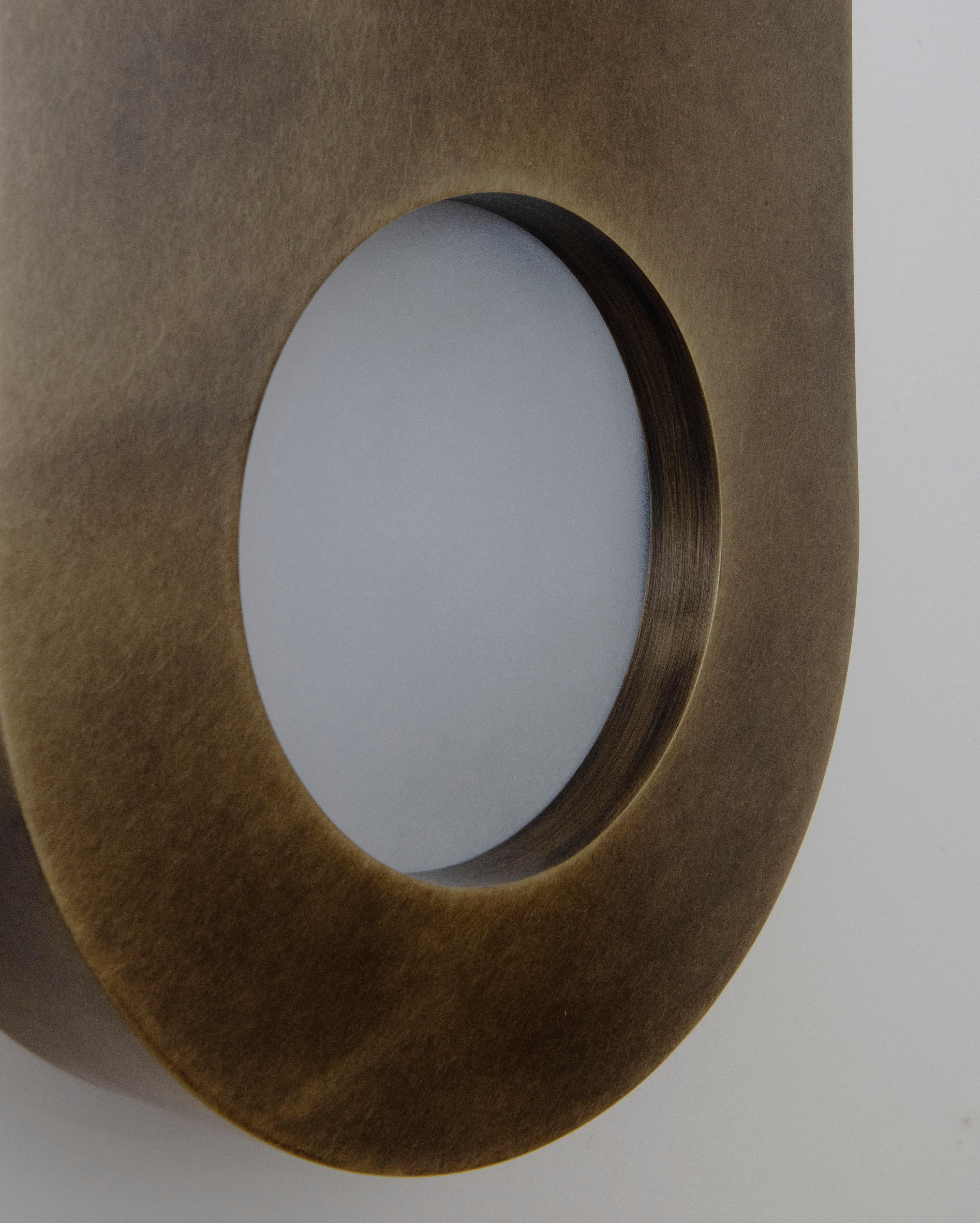 American Antique Brass Portal Sconce Oval by Konekt Furniture