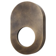 Antique Brass Portal Sconce Oval by Konekt Furniture