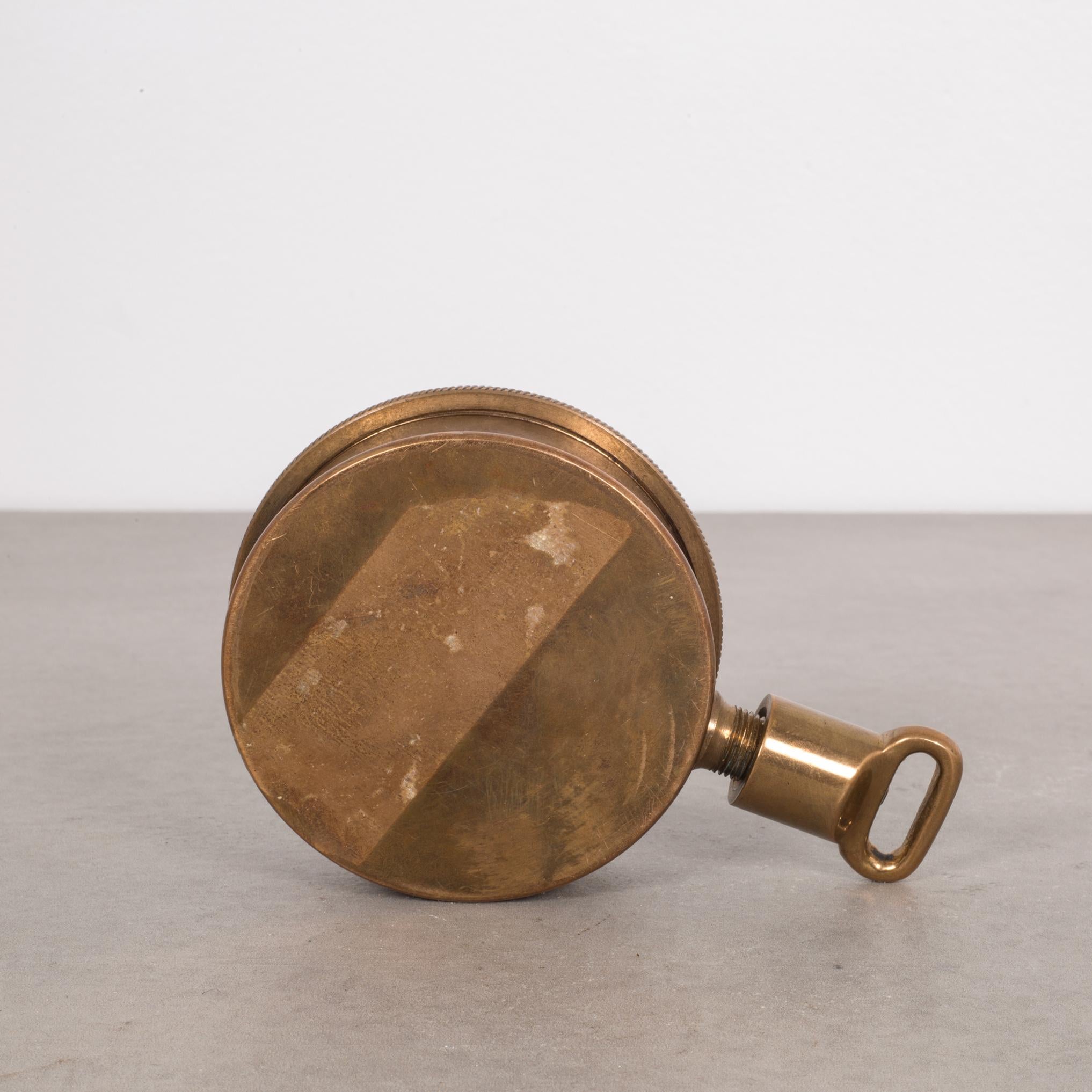 Antique Brass Pressure Gauge, circa 1920 1