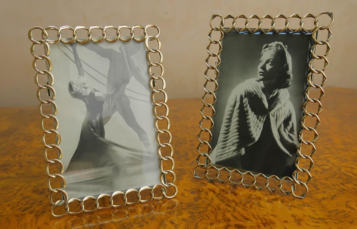 Antique Brass Ring Photograph Frame. English, C.1910 In Good Condition In St Annes, Lancashire