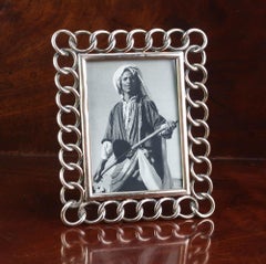 Antique Brass Ring Photograph Frame. English, Late 19th Century