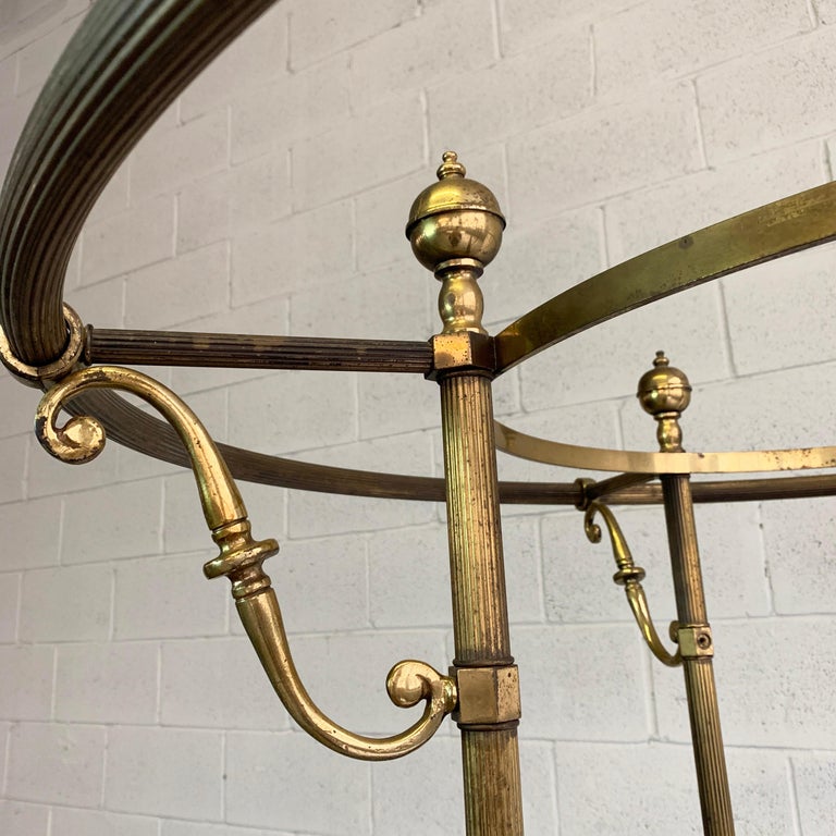 Antique Brass Rounder Garment Rack at 1stDibs | antique brass clothing rack
