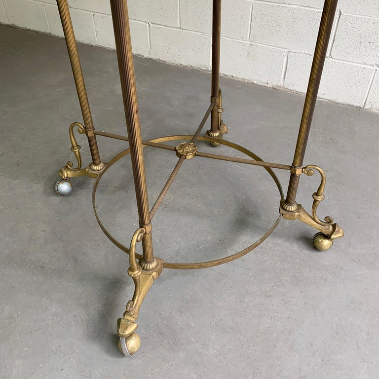 Antique Brass Rounder Garment Rack at 1stDibs antique brass clothing rack