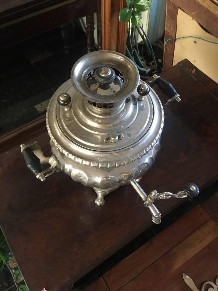 Antique Brass Russian Samovar For Sale at 1stdibs