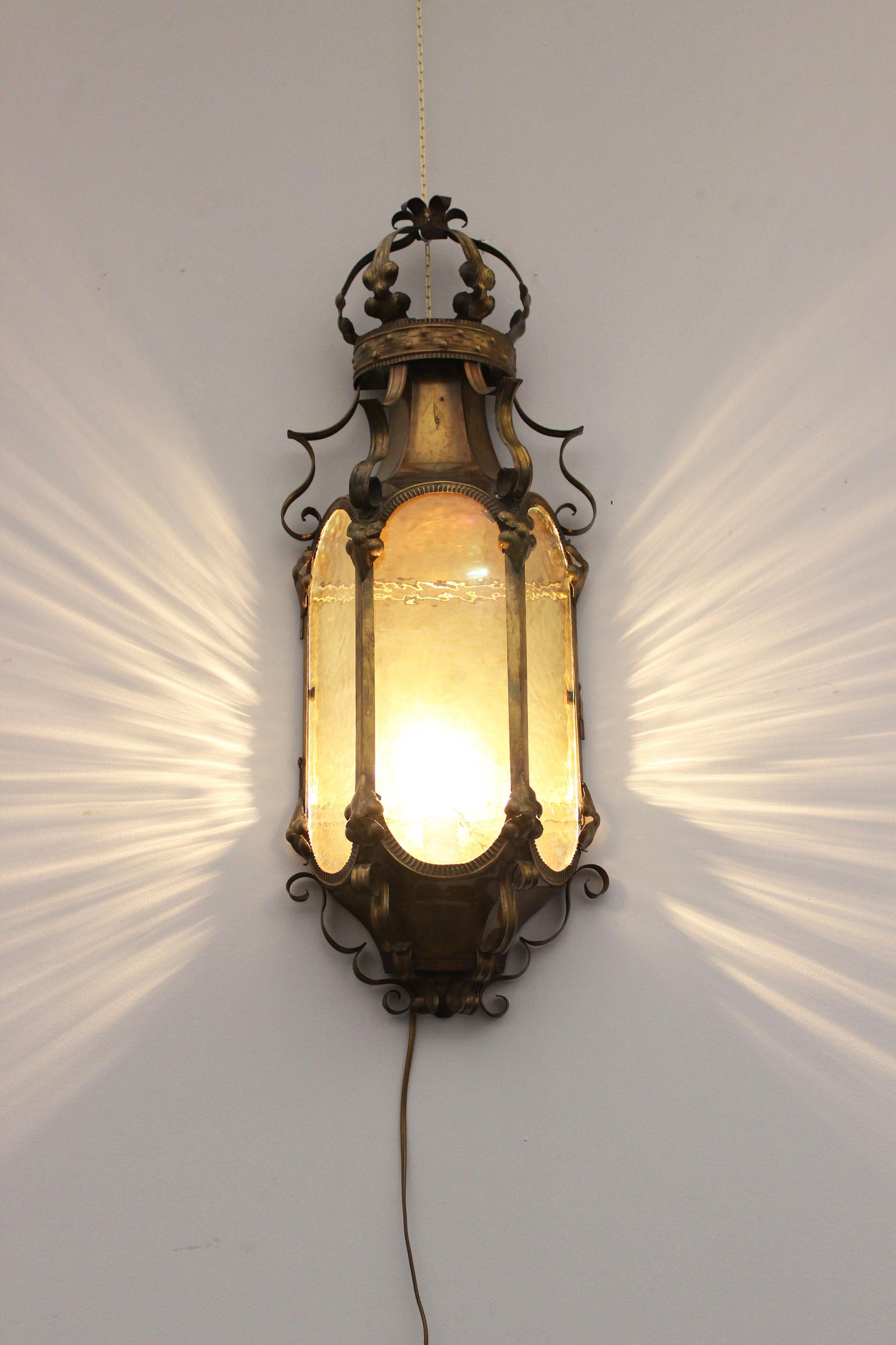 Antique Brass Sconce In Excellent Condition For Sale In Montelabbate, PU