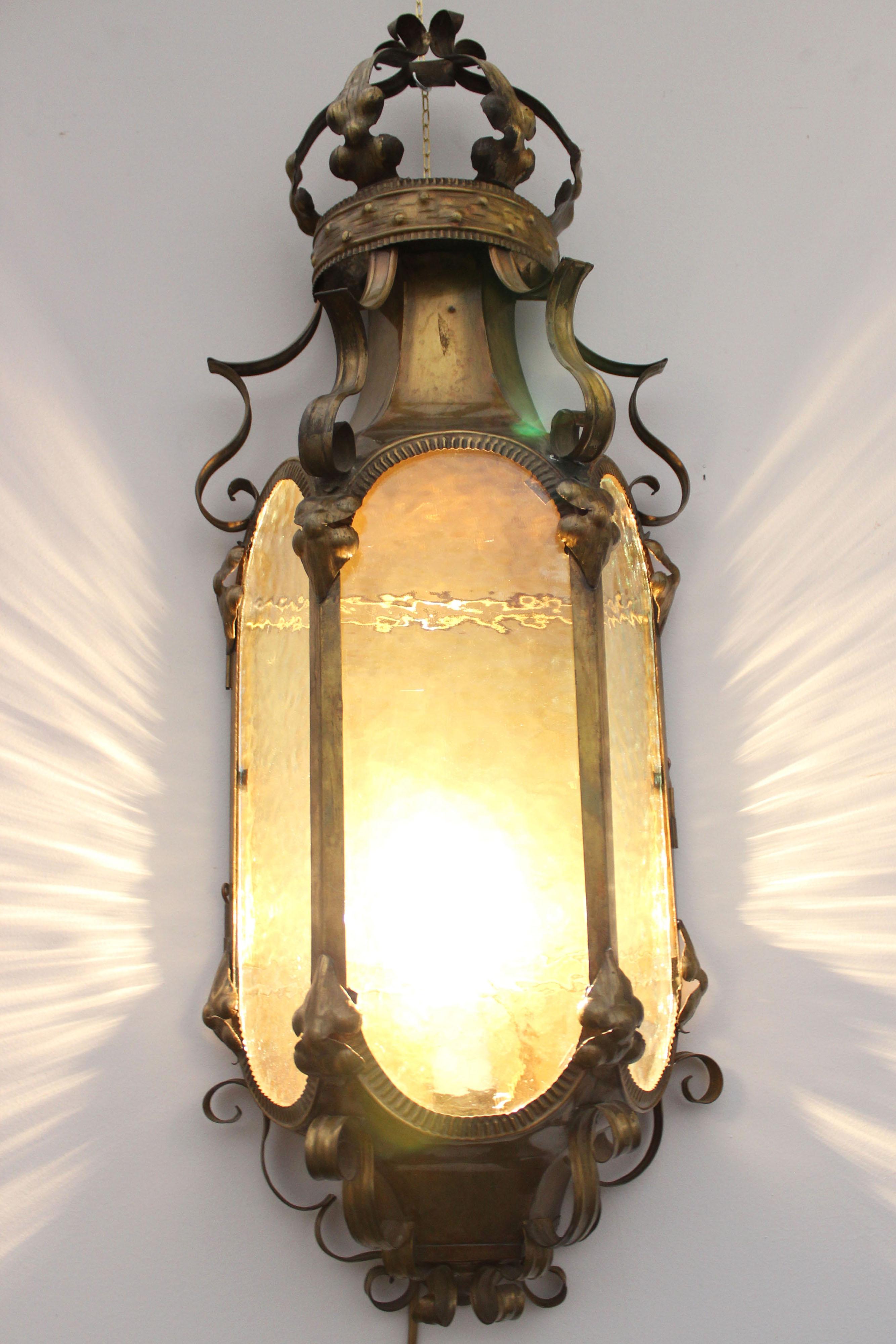 Antique Brass Sconce For Sale 1