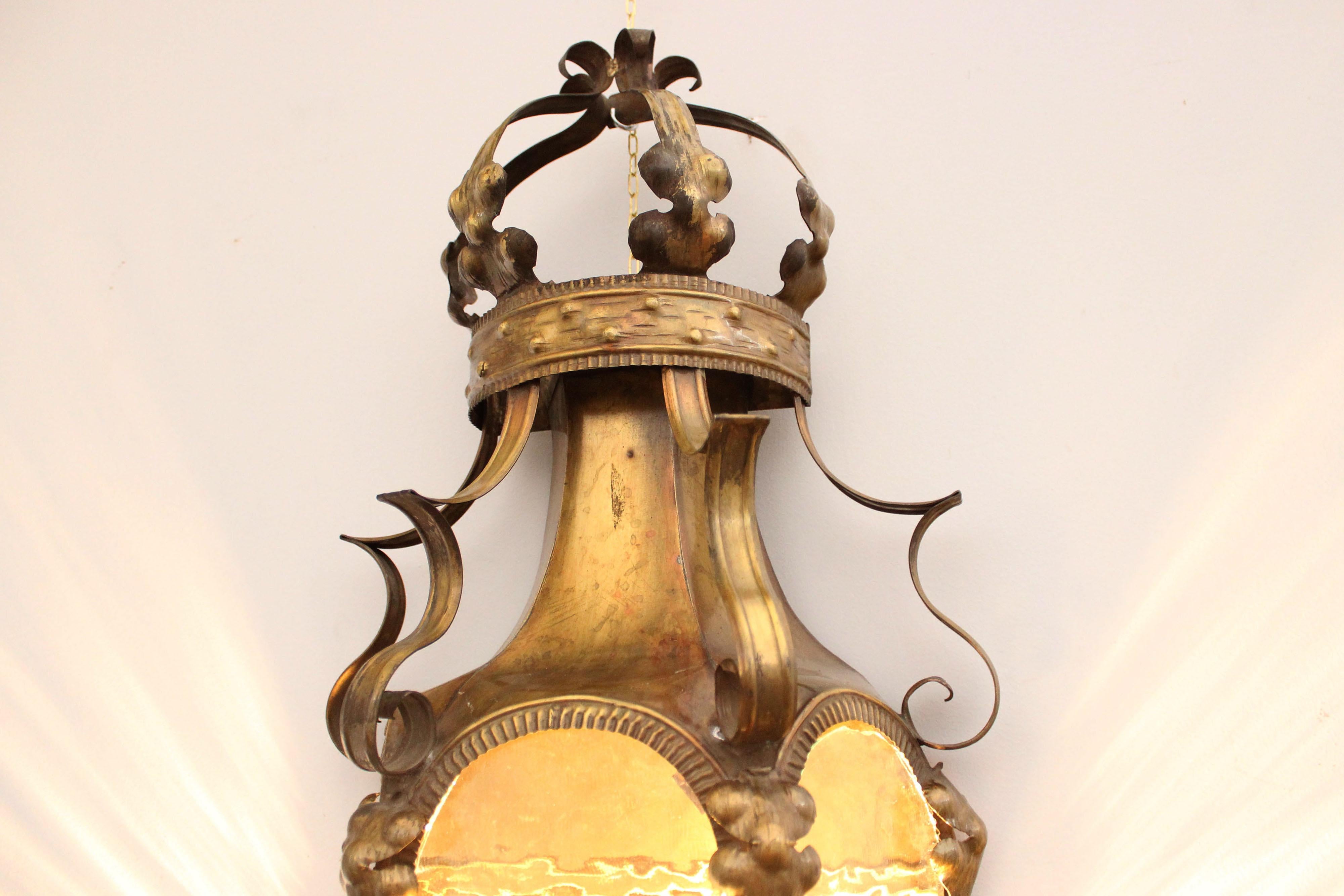 Antique Brass Sconce For Sale 2
