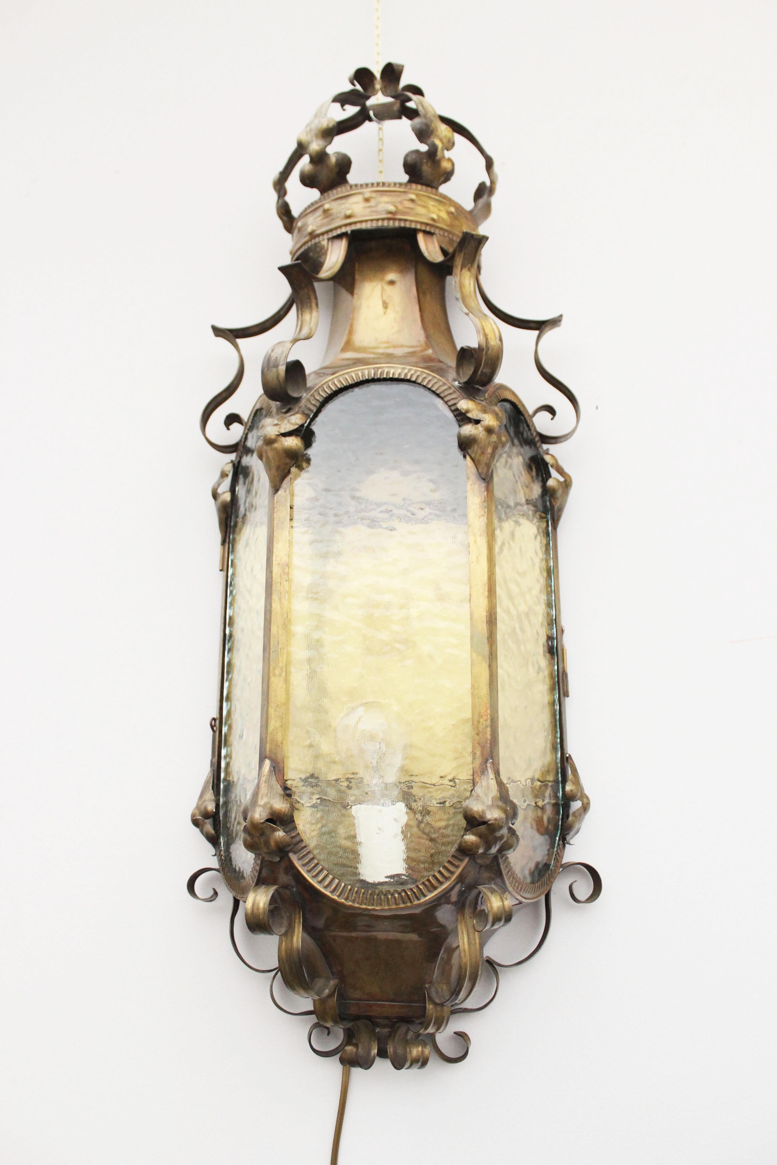 Antique Brass Sconce For Sale 3