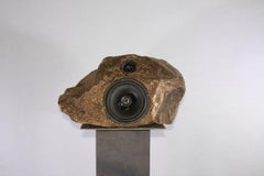 Antique Brass Sculptural Singing-Stone MDL. C. Speaker