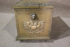 Antique Brass Scuttle Box