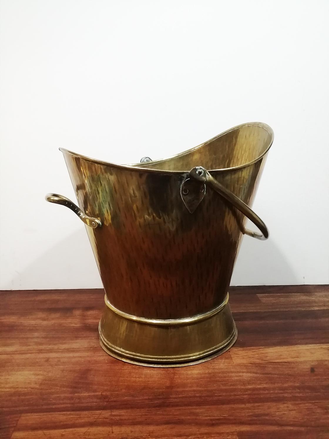 Other Antique Brass Coal Scuttle for fFireplace