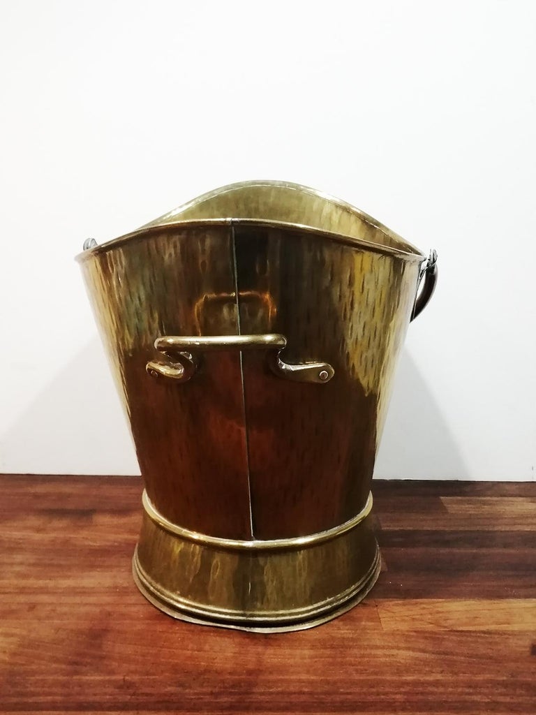 Antique Brass Coal Scuttle For Sale at 1stdibs