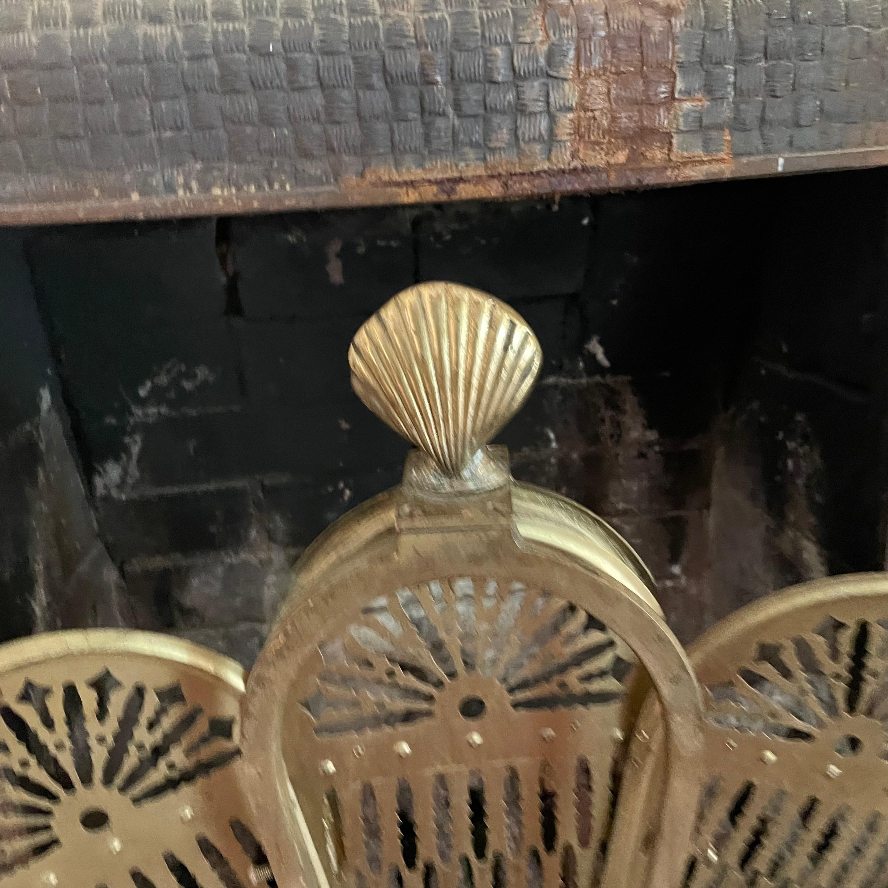 boho fireplace screen