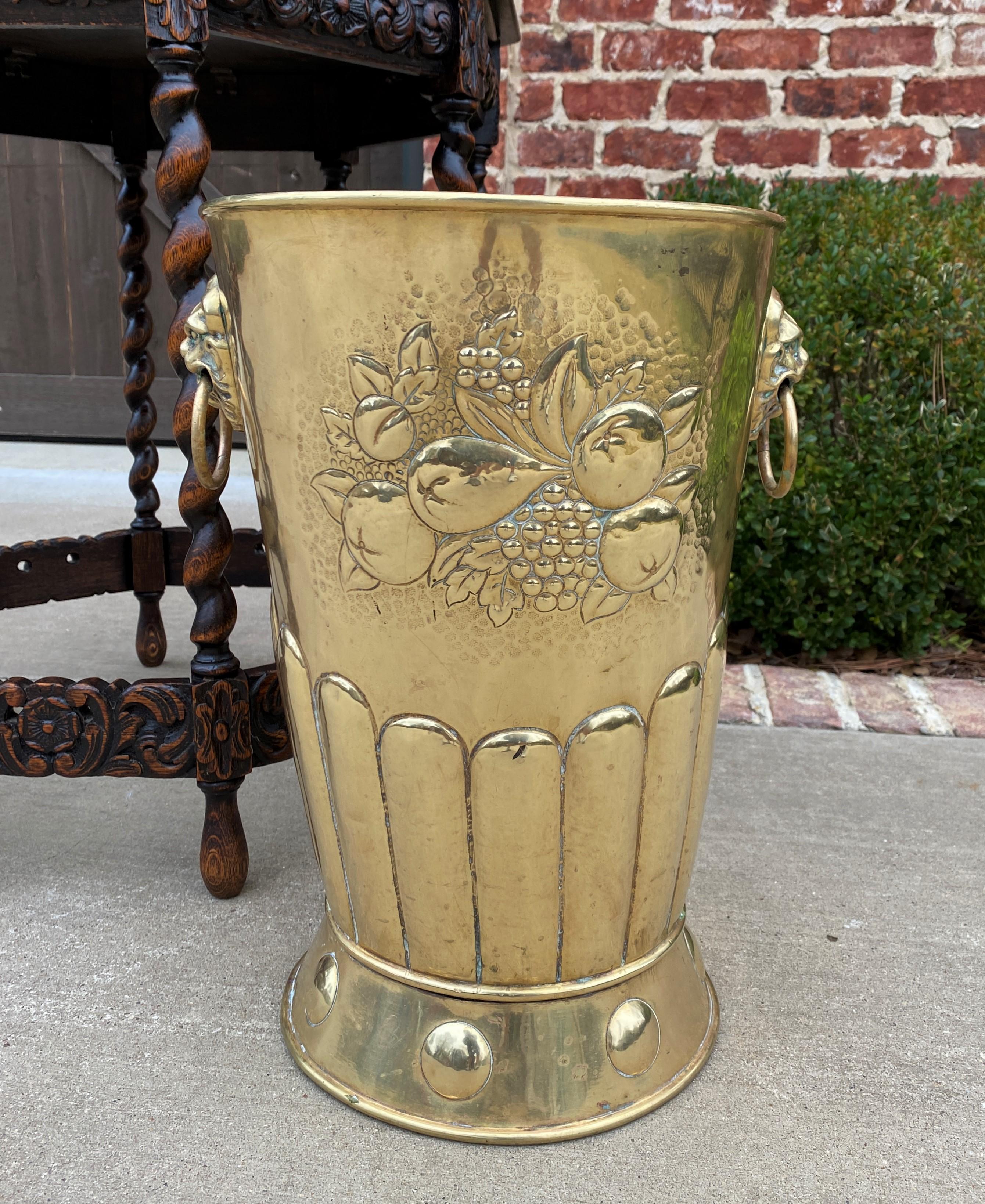 Antique English BRASS Umbrella Stand, Cane or Stick Stand~~c. 1920s

Charming antique English freshly polished and hand-seamed BRASS umbrella stand~~perfect for a entry hall or mudroom for umbrellas or canes~~use it as a decorative piece in a game
