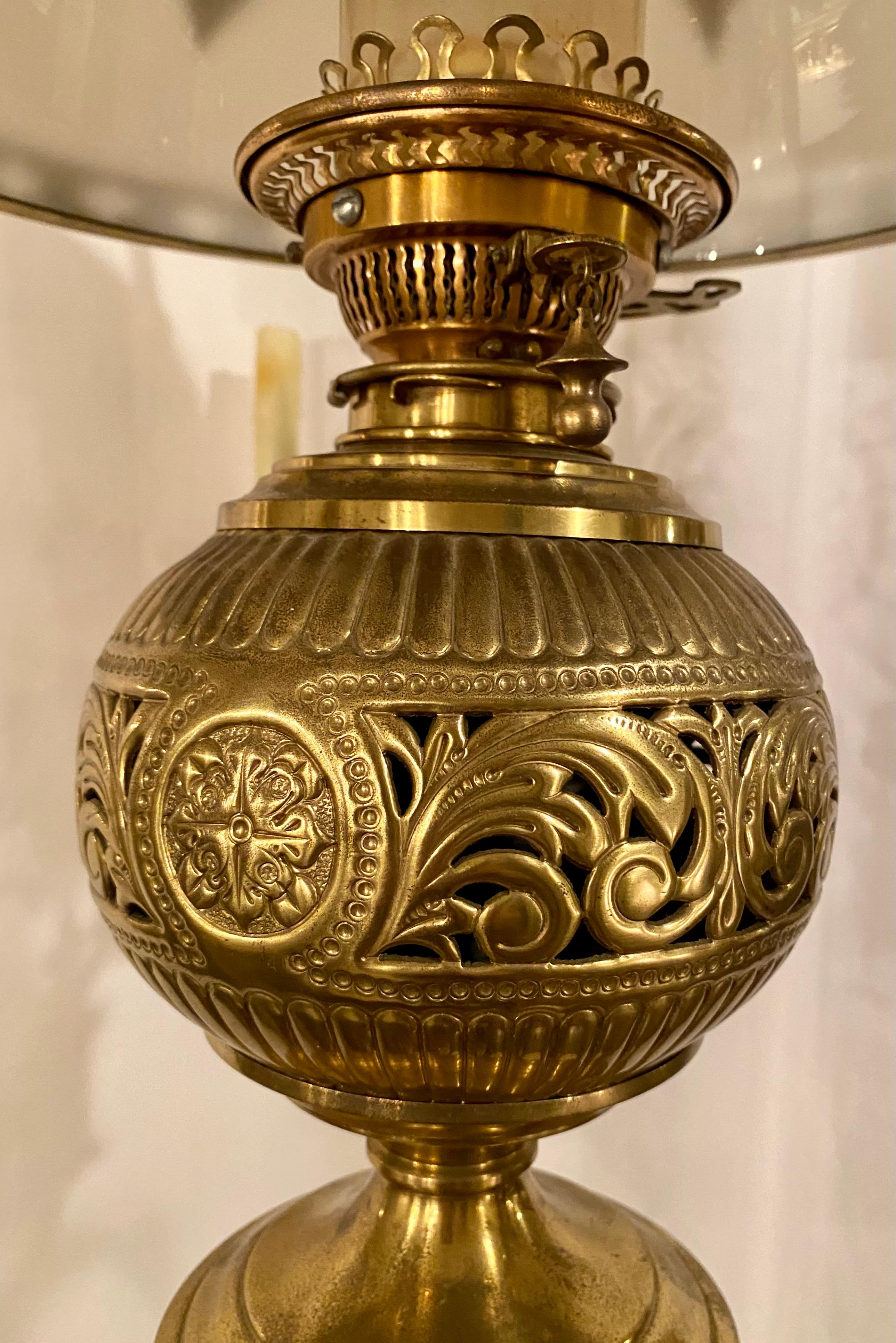 vintage oil lamp chandelier