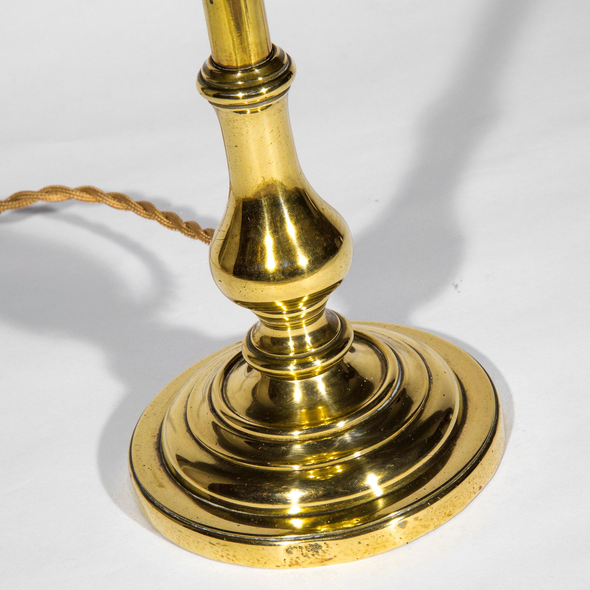 Polished Antique Brass Table Lamp