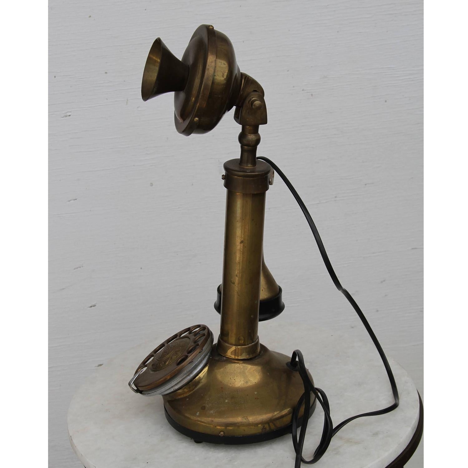 Early 20th Century Antique Brass Telephone