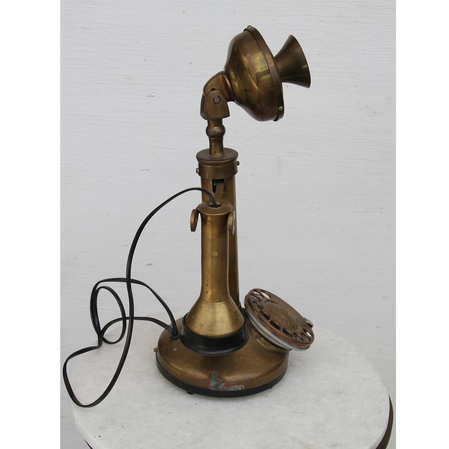 Antique Brass Telephone 1
