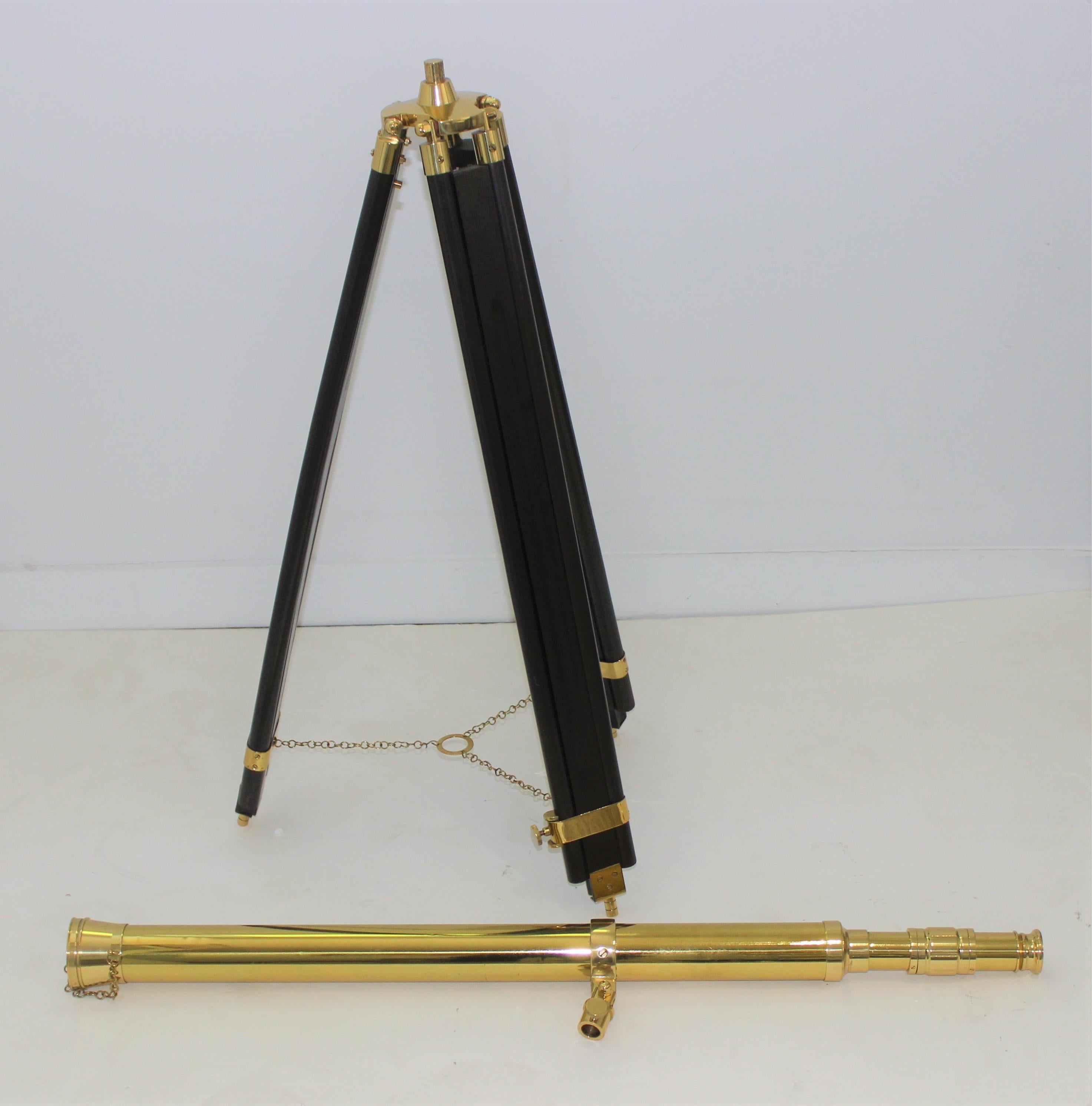 Antique Brass Telescope 6