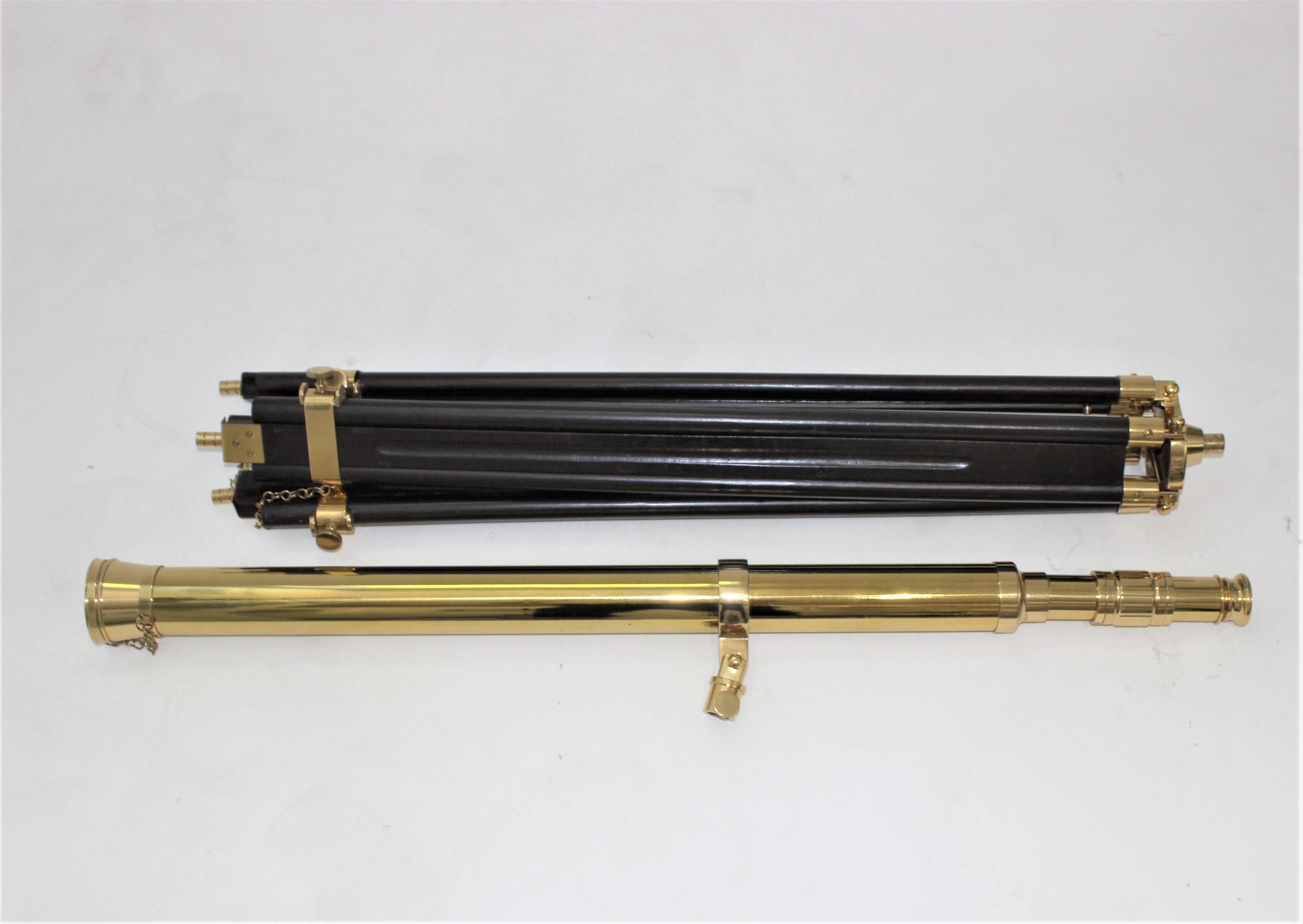 Antique Brass Telescope 8