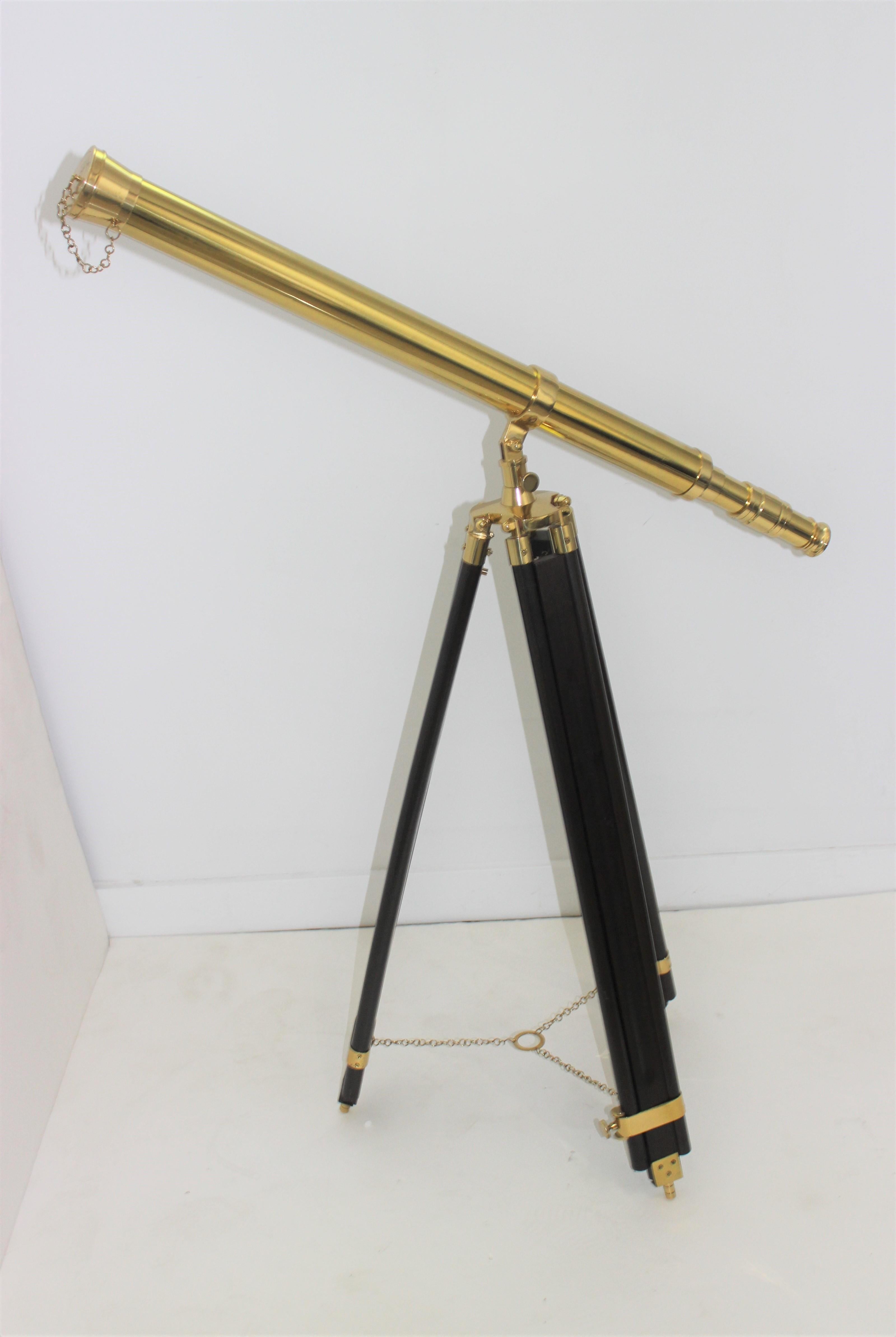 Antique Brass Telescope 9