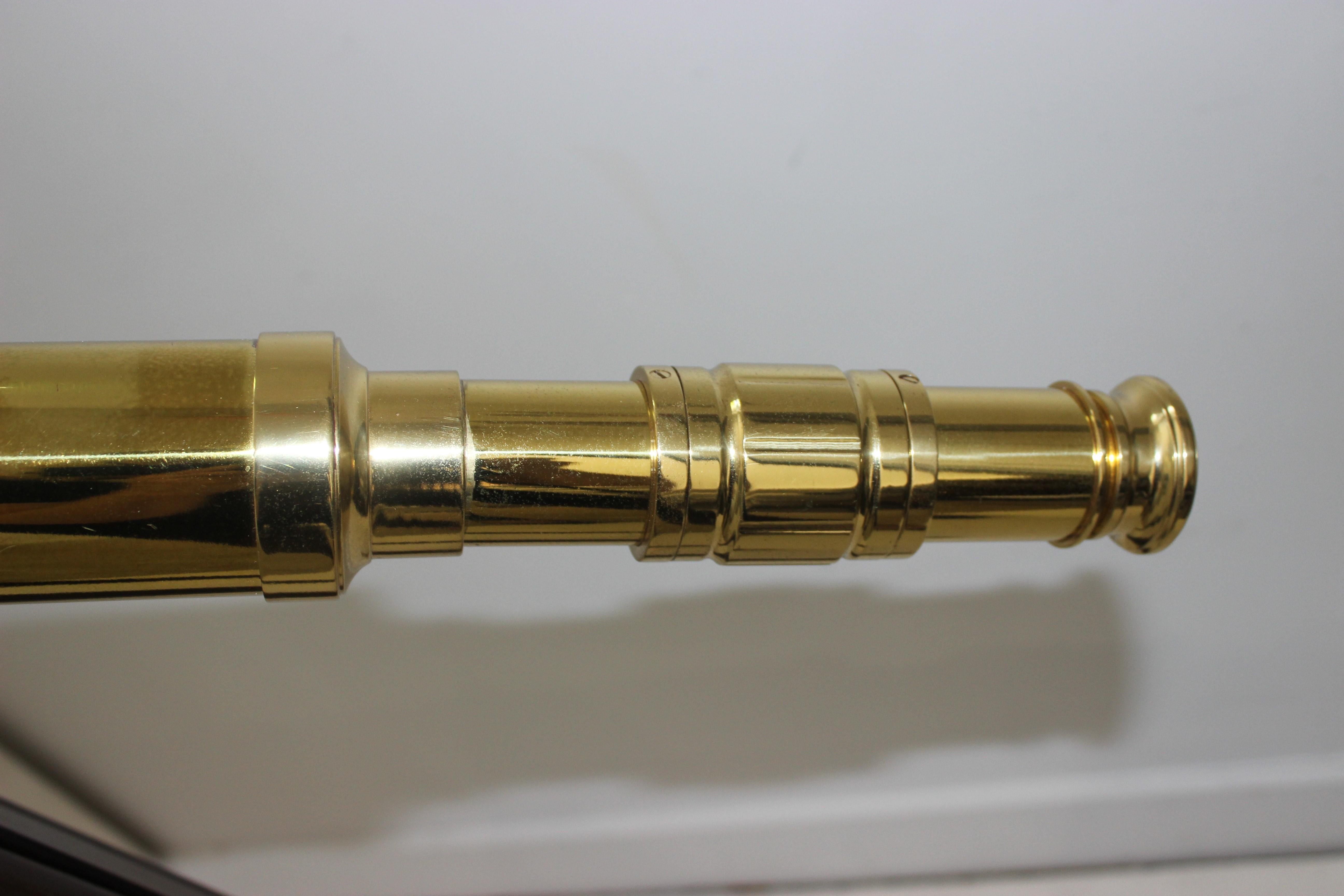 Polished Antique Brass Telescope