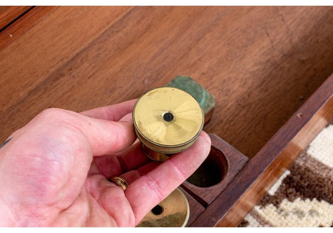 Antique Brass Telescope On Tripod Stand For Sale 11
