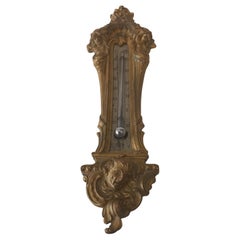 Antique brass thermometer angel, antique, circa 1880