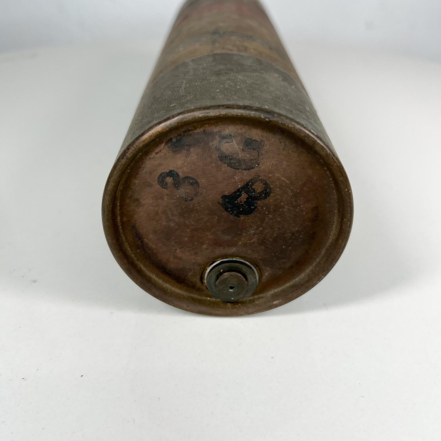 Antique Brass Vintage Handle Fire Gun Extinguisher Underwriters Laboratories 3