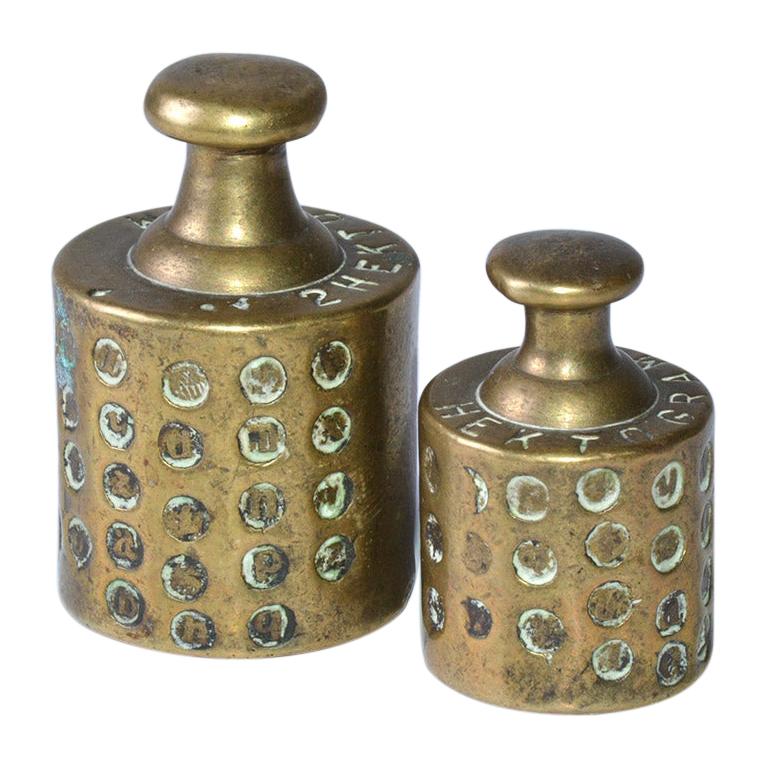 Antique Brass Weights at 1stDibs old brass weights, vintage brass