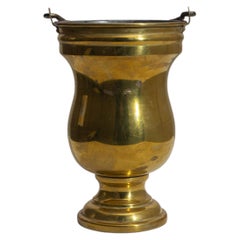 Antique Brass Wine Cooler from France, Functional Design, 1900s