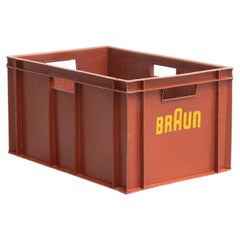 Antique Braun Plastic Box, circa 1950