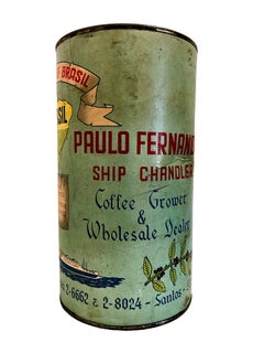 Antique Brazilian Coffee Tin