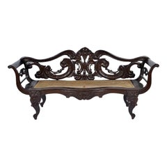 Ancien canapé brésilien par François et Julien Beranger Circa 1850