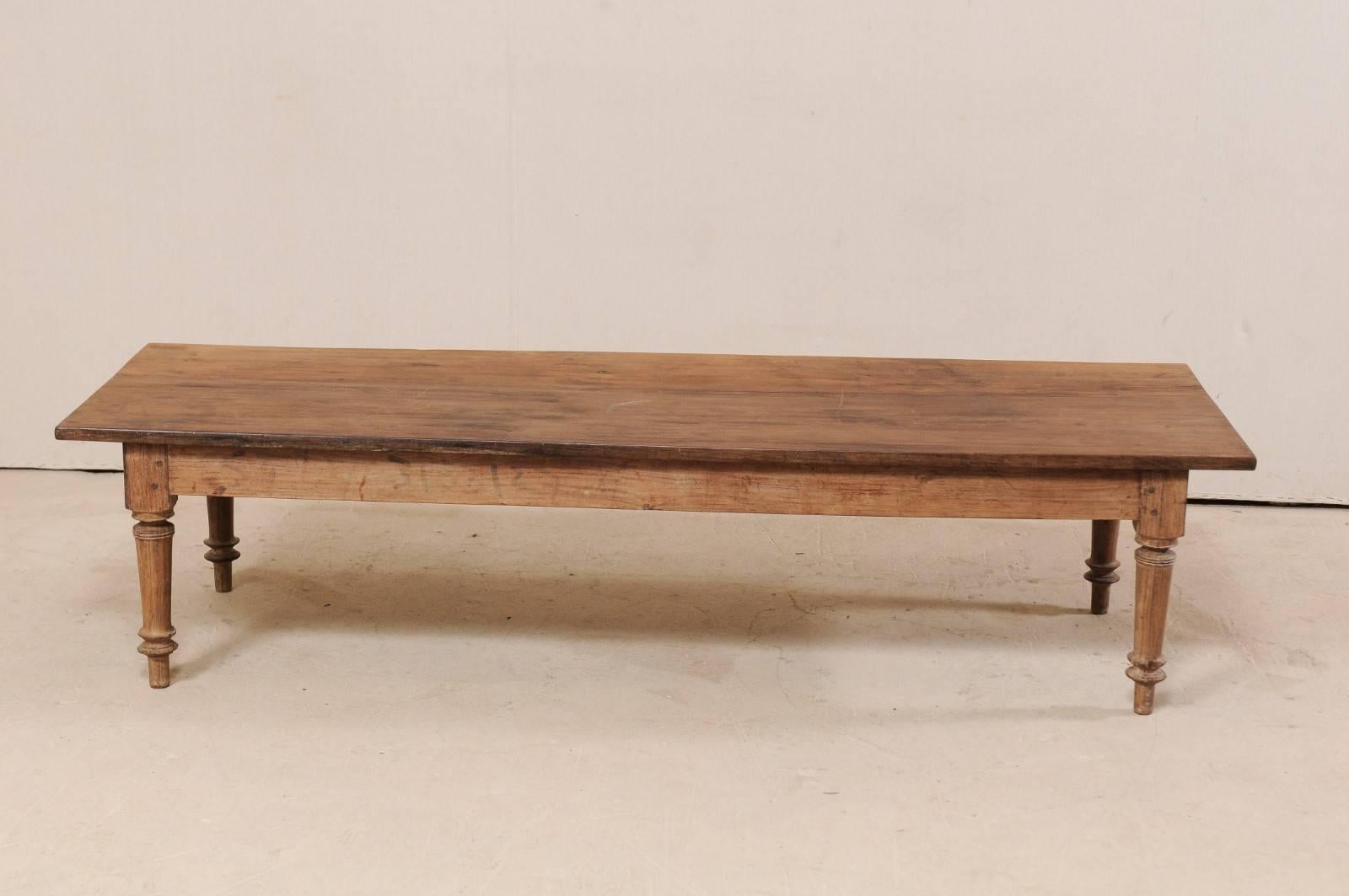 Carved Antique Brazilian Wood Table or Bench from the Early 20th Century