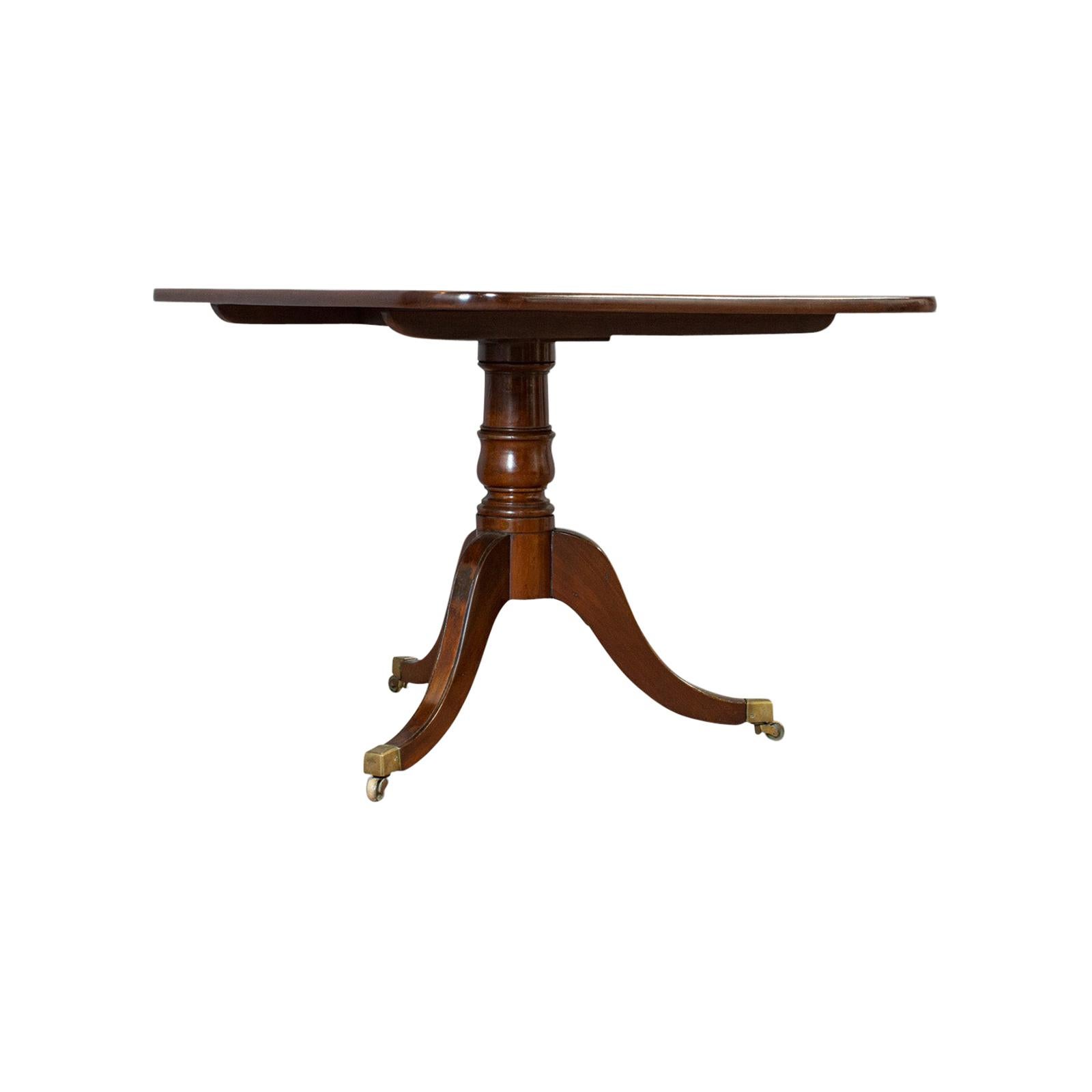 Antique Breakfast Table English, Mahogany, Tilt-Top, Dining, Regency, circa 1820