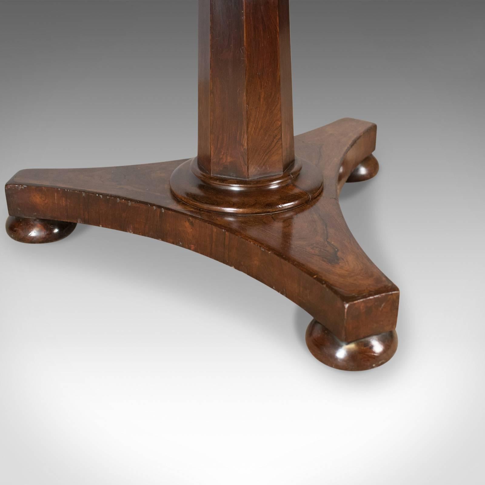 Antique Breakfast Table, English Regency, Rosewood, Dining, circa 1820 1