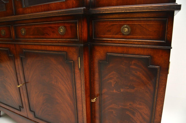 Antique Breakfront Bookcase For Sale at 1stDibs