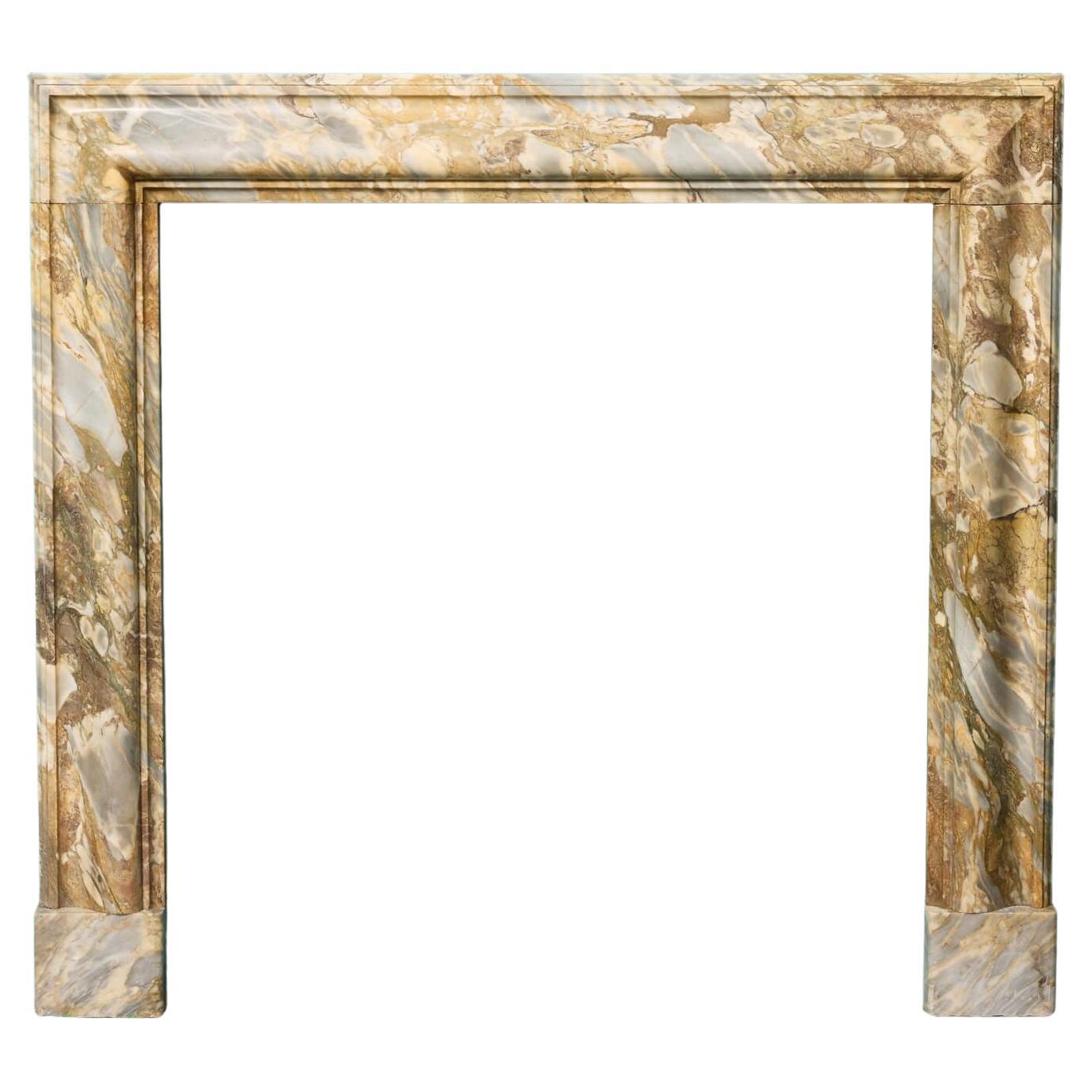 Antique Breche Marble Fire Mantel