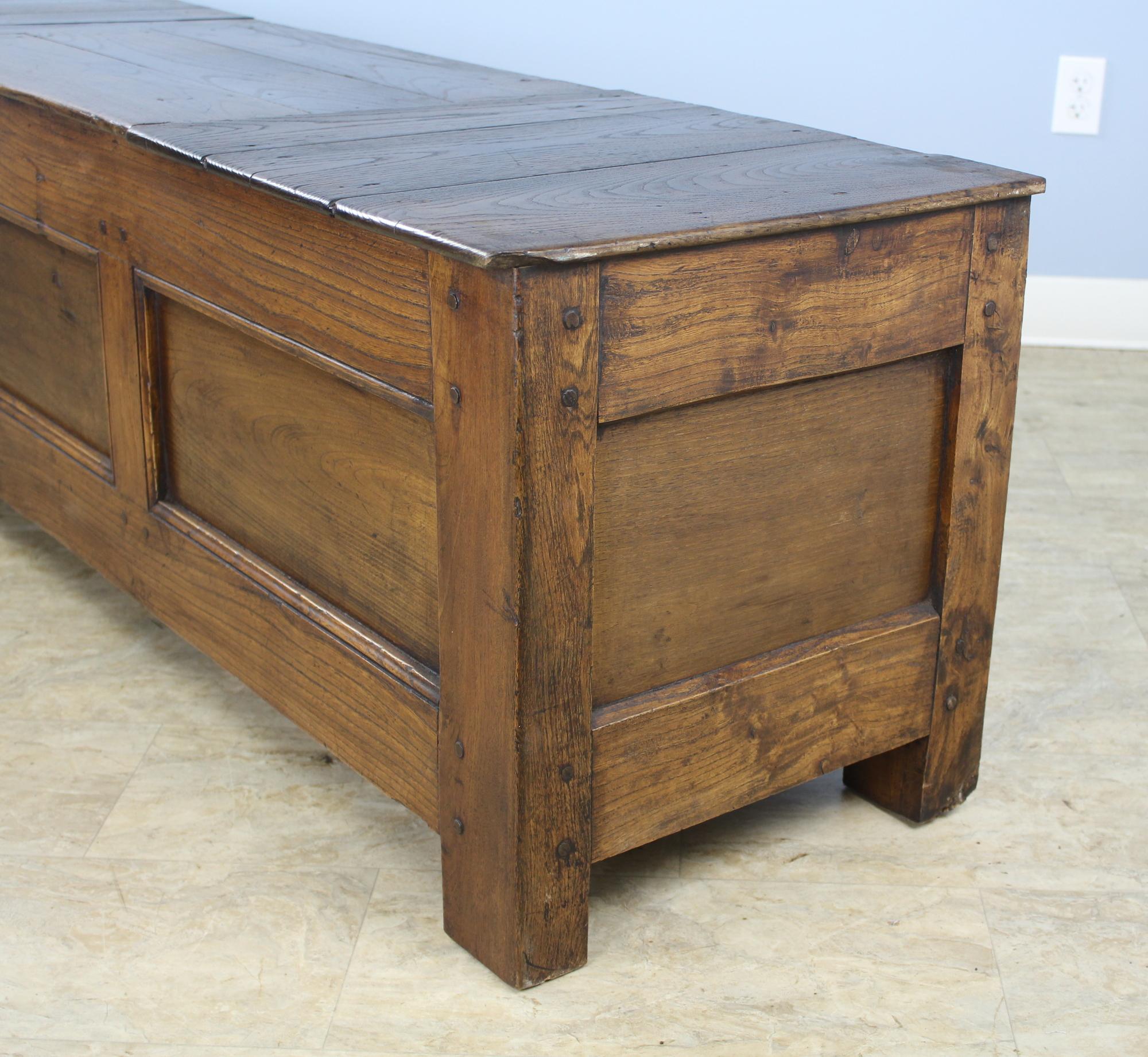 19th Century Antique Breton Chestnut Coffer