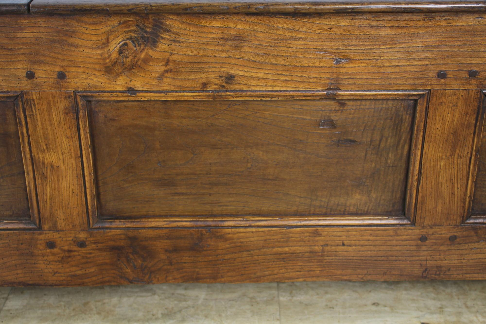 Antique Breton Chestnut Coffer 2